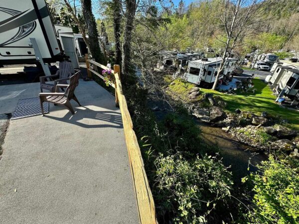 Creekside site overlooking Webb Creek