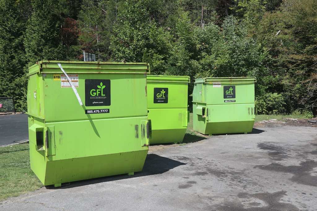 Outdoor Resorts at Gatlinburg dumpsters